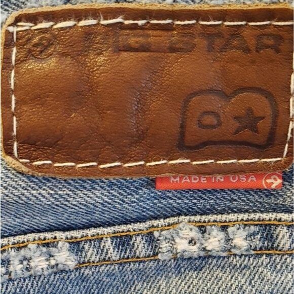 Big Star Womens Bootcut Jeans 29R 100% Cotton Made In USA  Distressed Blue Denim - Picture 7 of 8